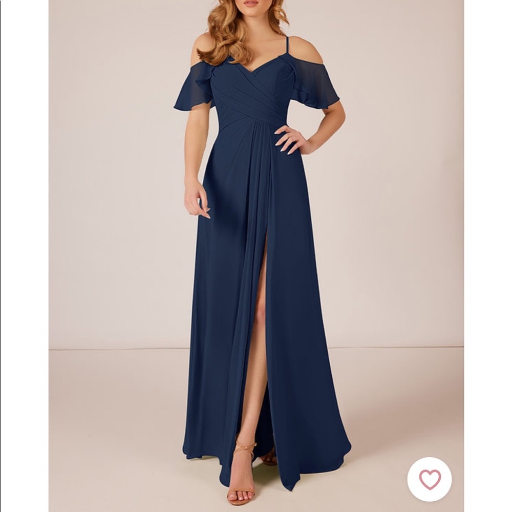 Azazie Dakota Dark Navy Bridesmaid Dress